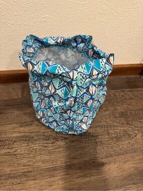 Vera Bradley Fish makeup travel Drawstring Bag